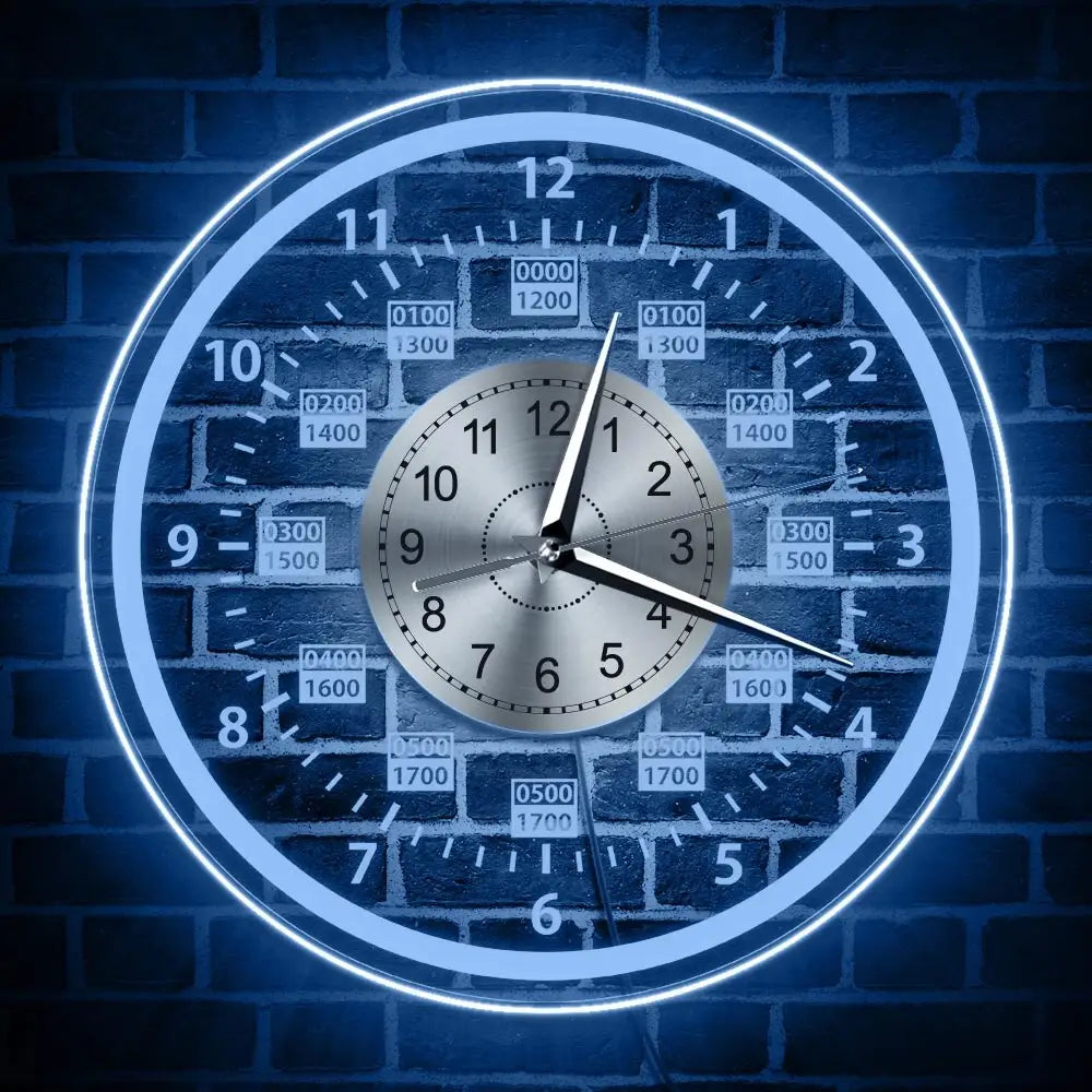 HALO LED - Horloge murale rétroéclairée