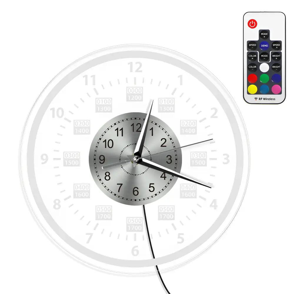 HALO LED - Horloge murale rétroéclairée