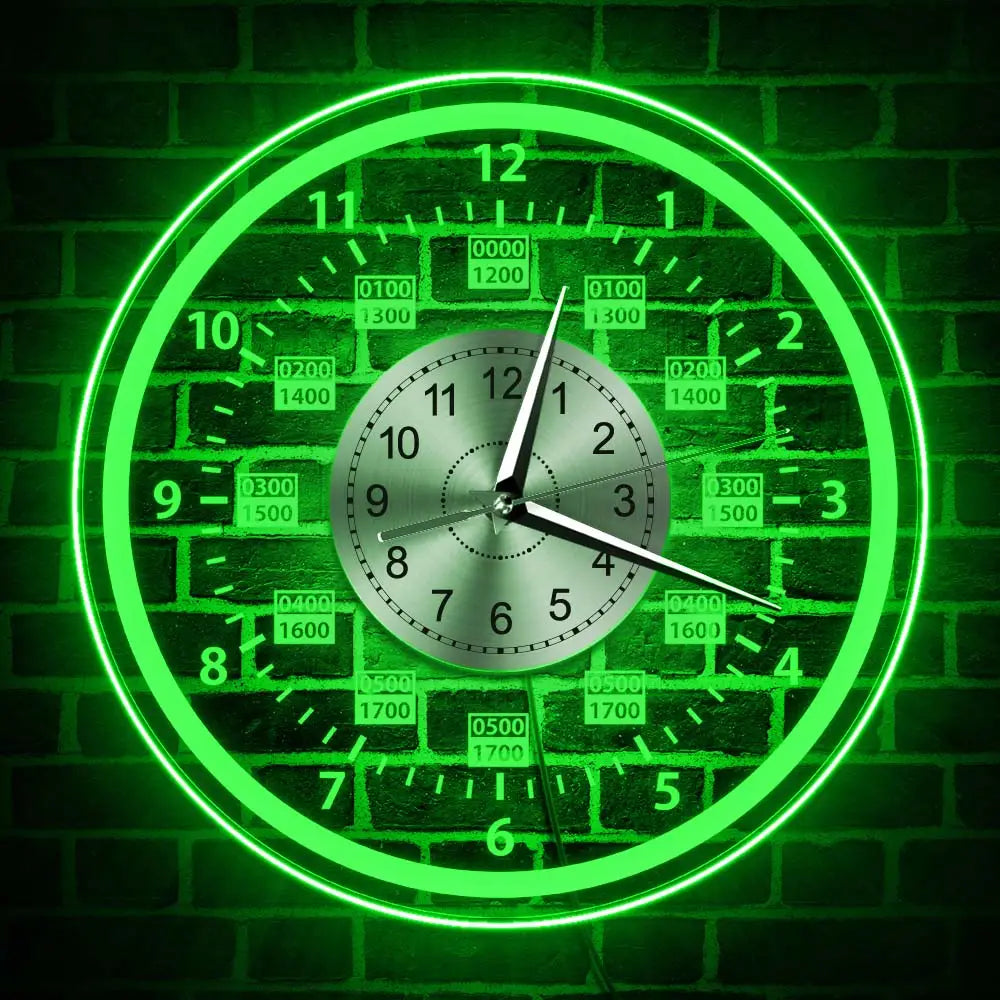 HALO LED - Horloge murale rétroéclairée
