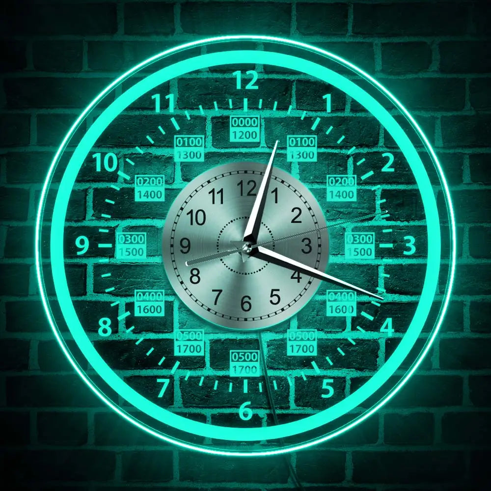 HALO LED - Horloge murale rétroéclairée