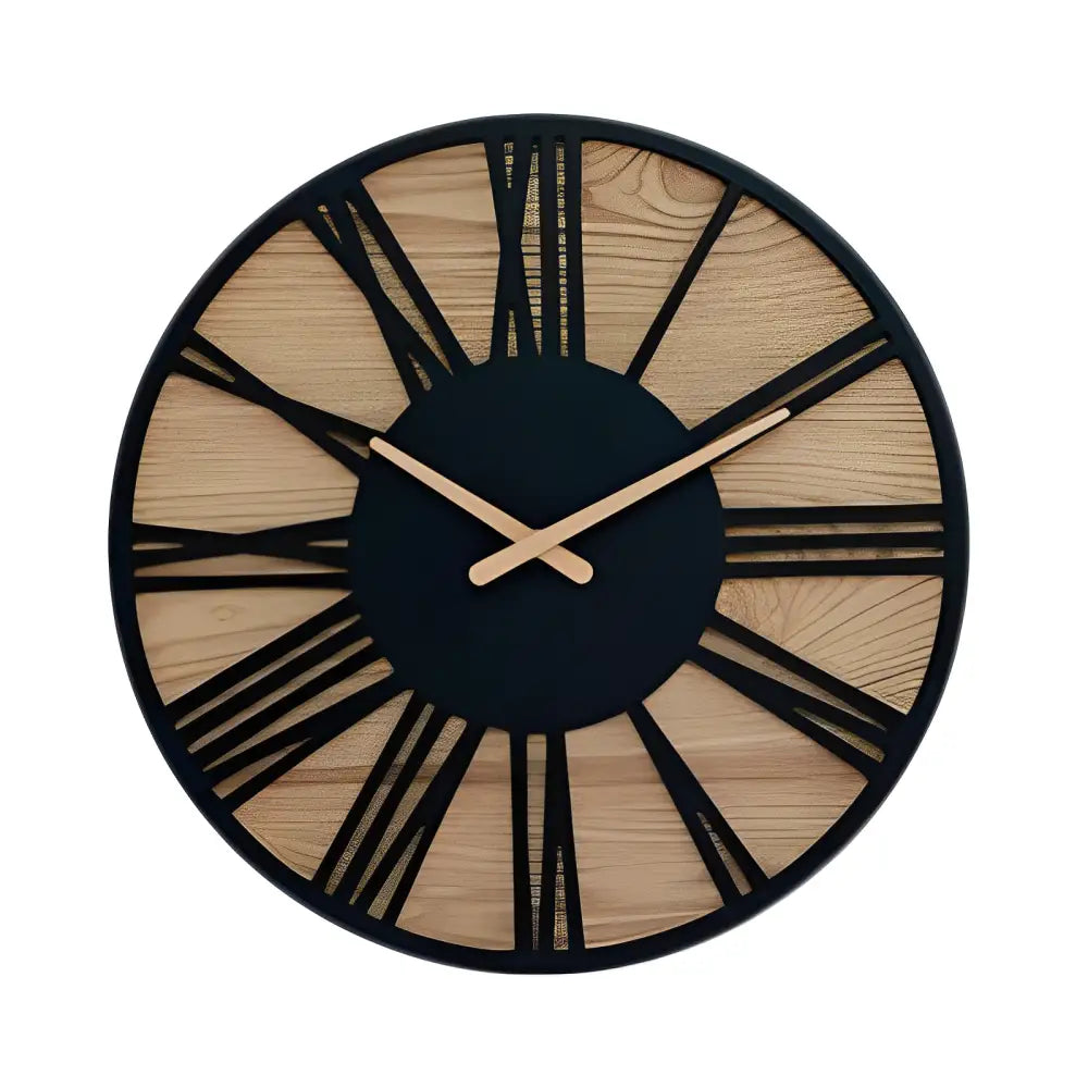 VALENS - Horloge murale bois chiffres romains