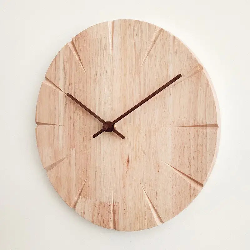 RELIEF - Horloge murale bois sculpté 30 cm
