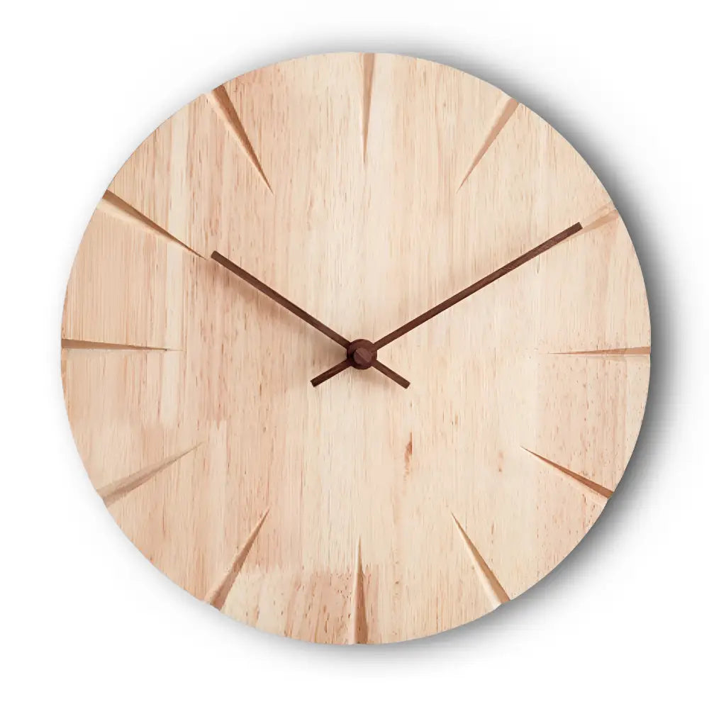 RELIEF - Horloge murale bois sculpté 30 cm
