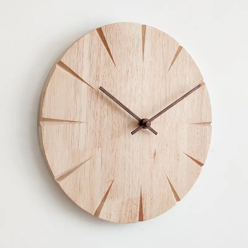 RELIEF - Horloge murale bois sculpté 30 cm