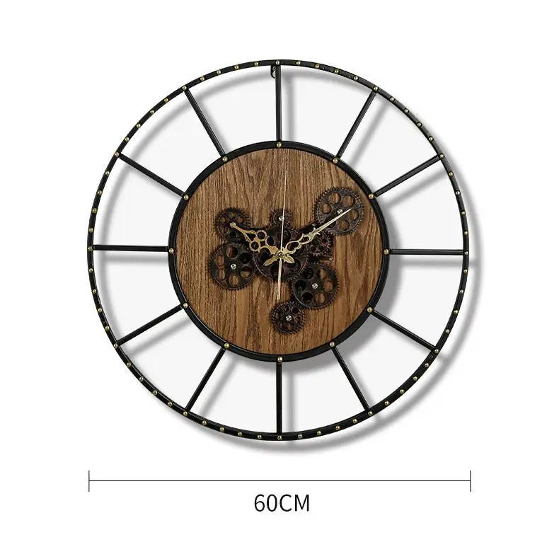 GEARIS - Grande horloge murale design à engrenage