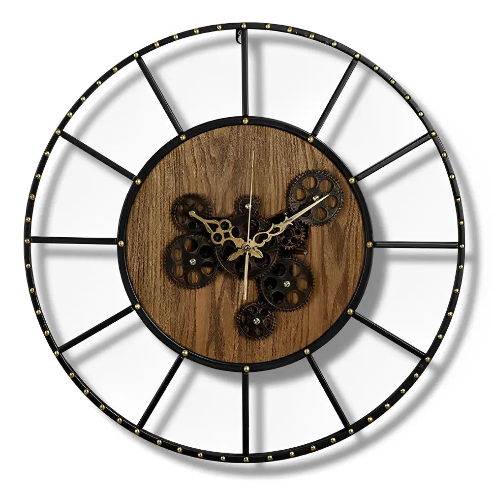 GEARIS - Grande horloge murale design à engrenage