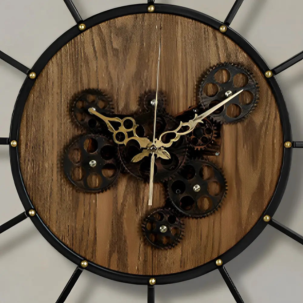 GEARIS - Grande horloge murale design à engrenage