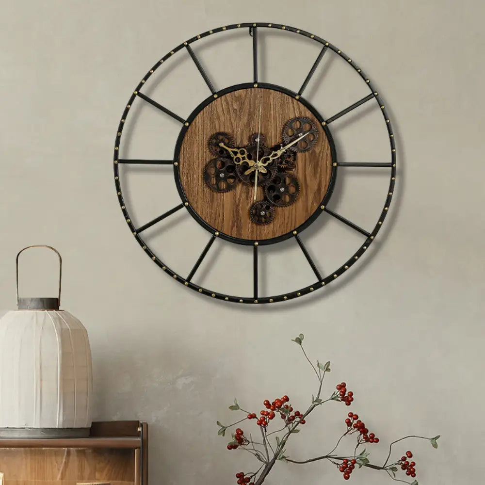 GEARIS - Grande horloge murale design à engrenage