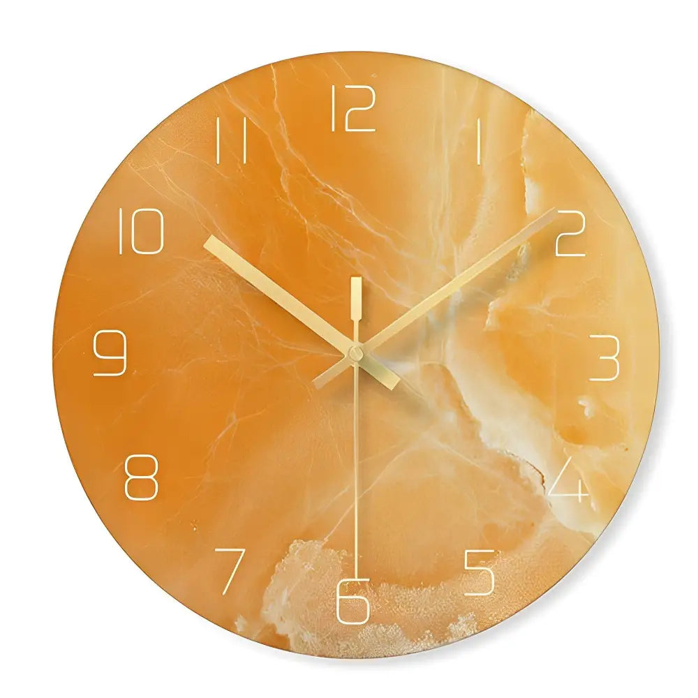 horloge murale design en verre