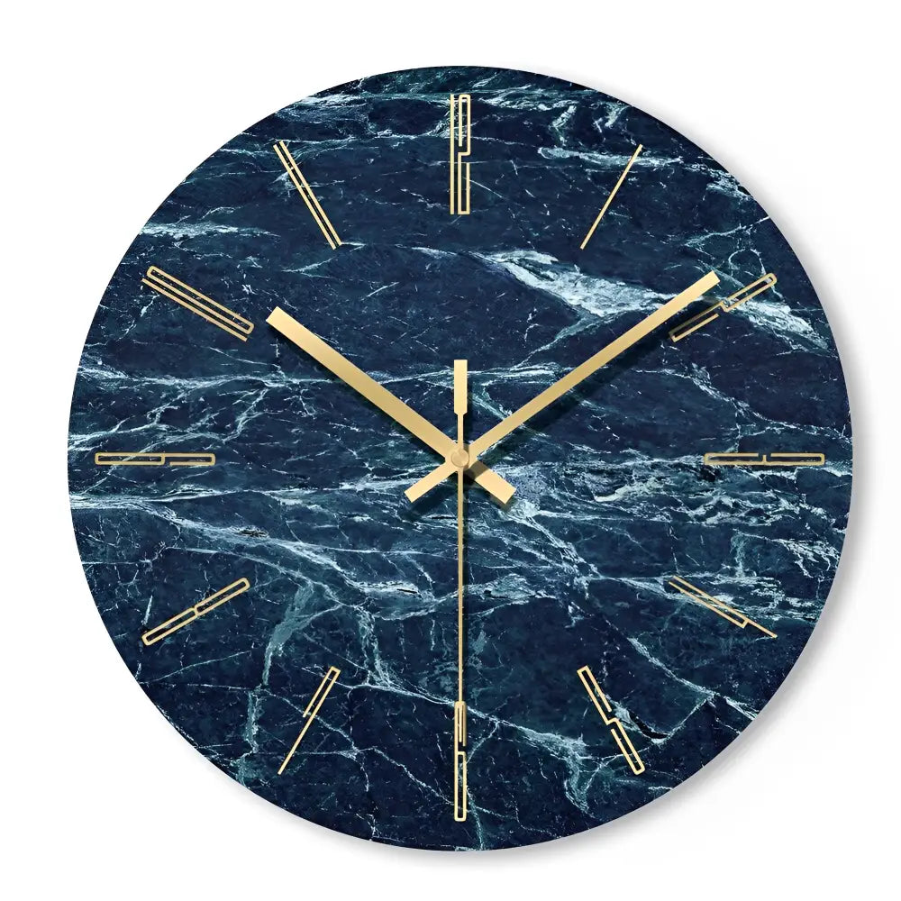 horloge murale design en verre
