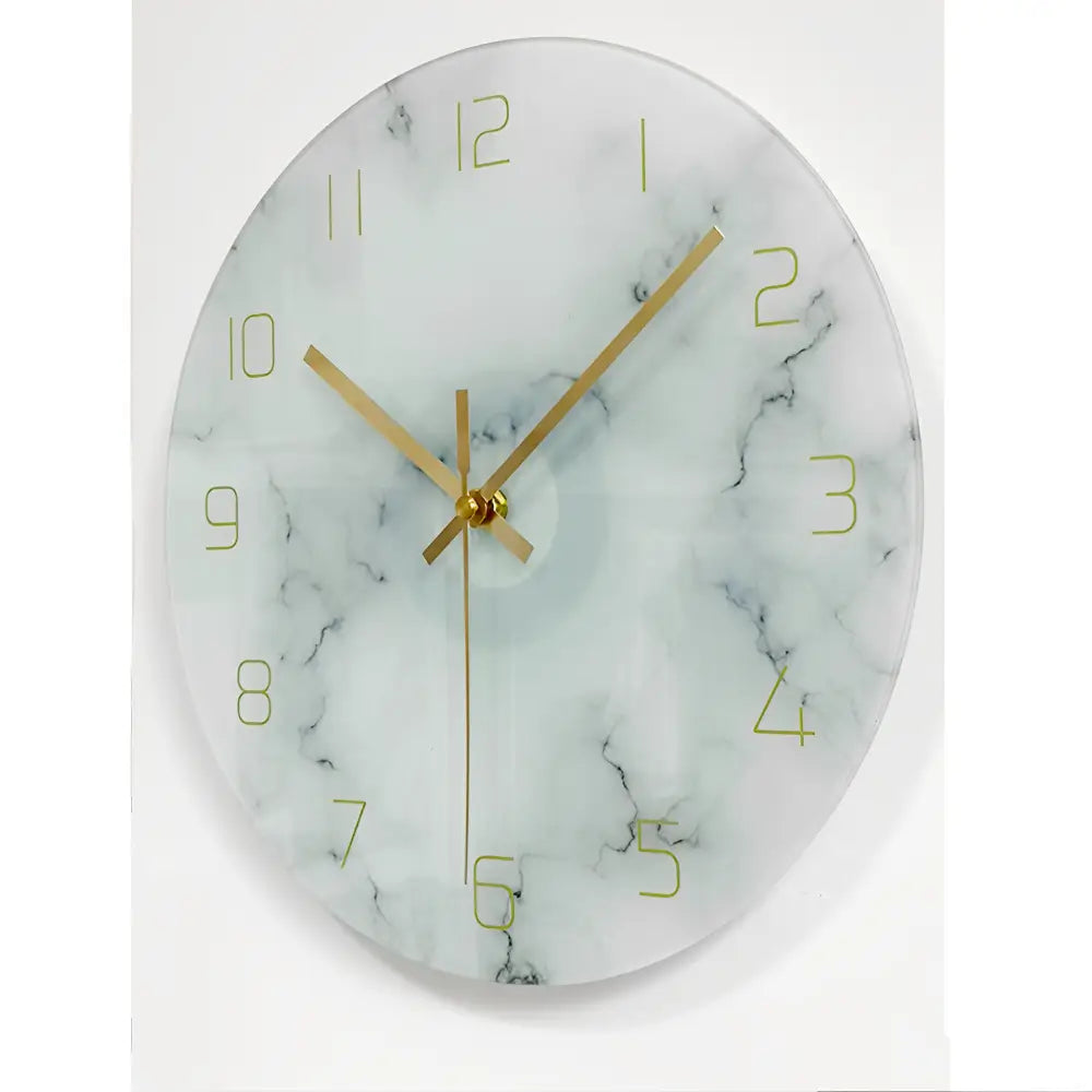 horloge murale design en verre