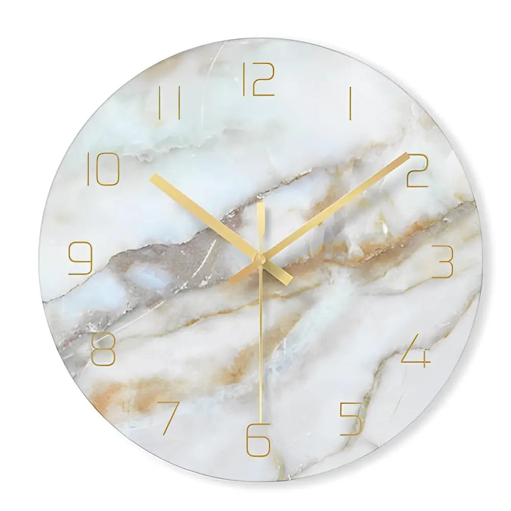 horloge murale design en verre