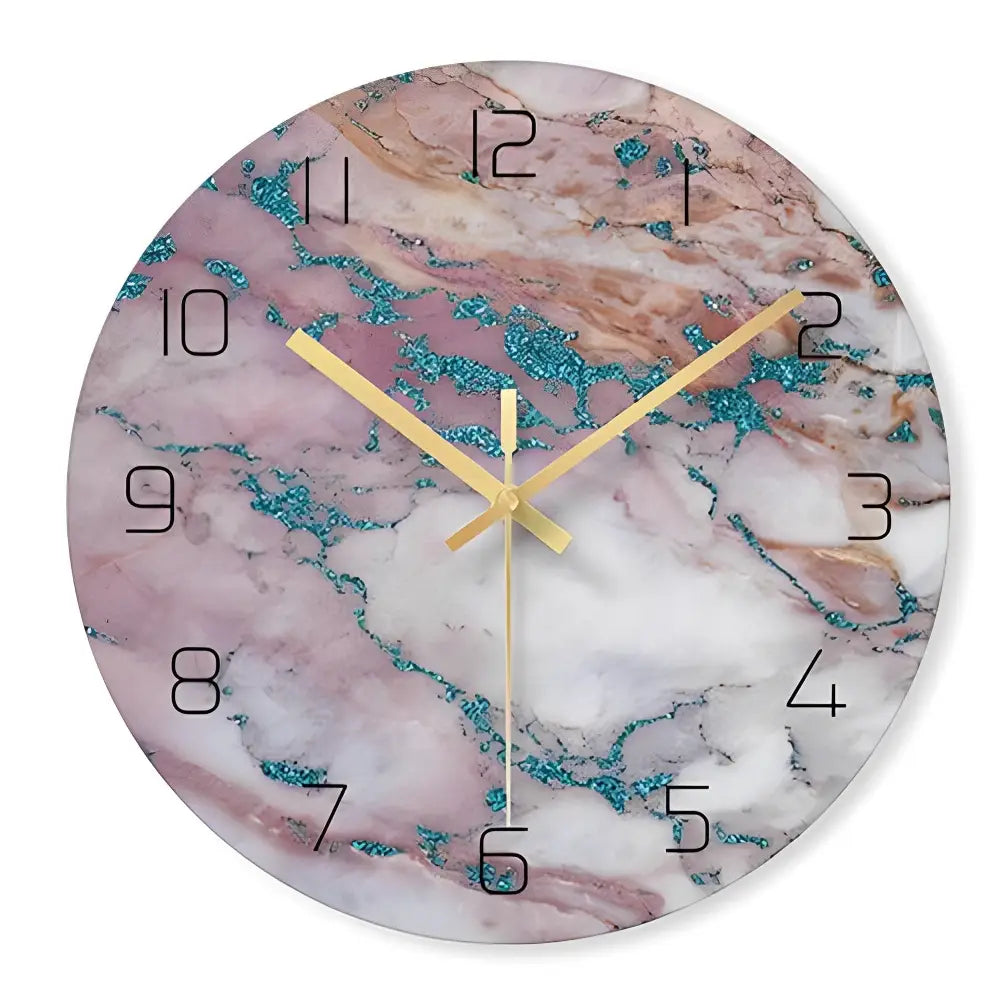horloge murale design en verre