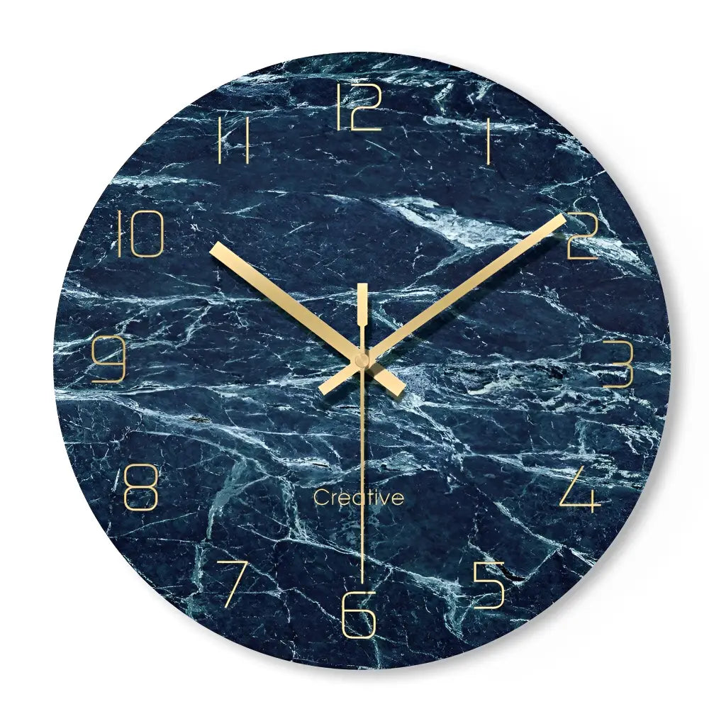 horloge murale design en verre