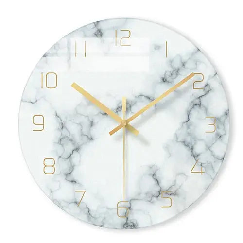 horloge murale design en verre