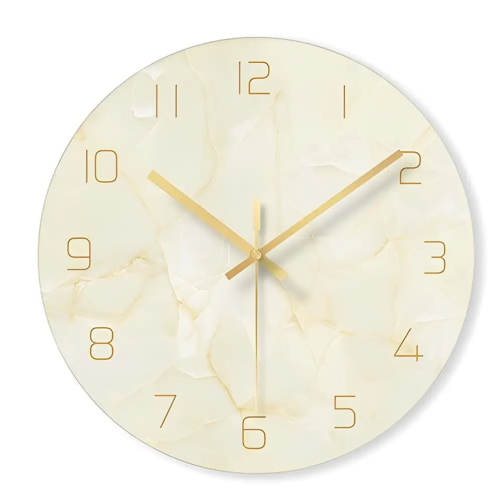 horloge murale design en verre