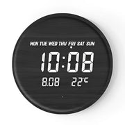 WOODLINE - Horloge murale design LED 30 cm