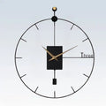 Horloge Murale Design Noire