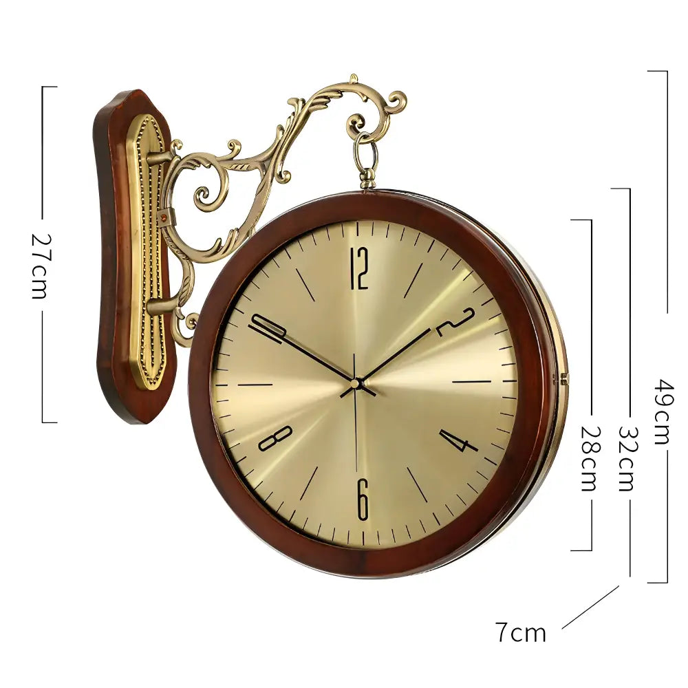 Horloge Murale Double Face Vintage