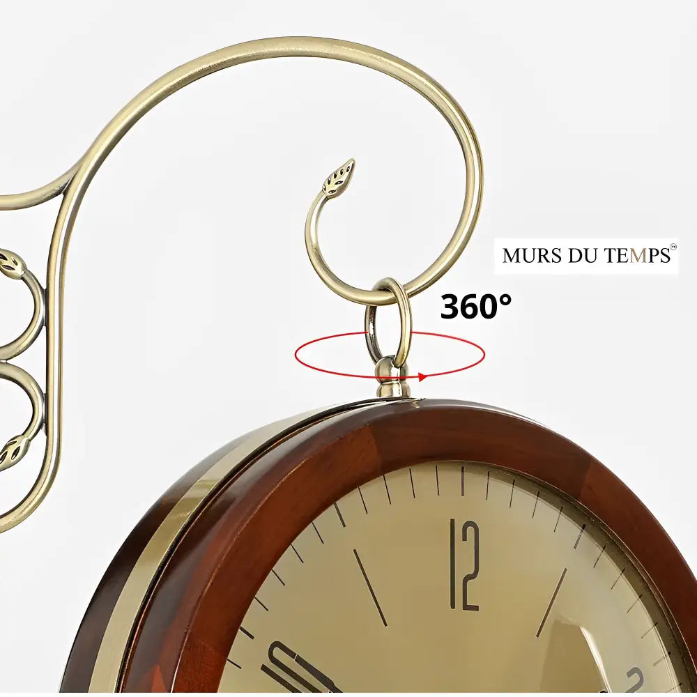 Horloge Murale Double Face Vintage