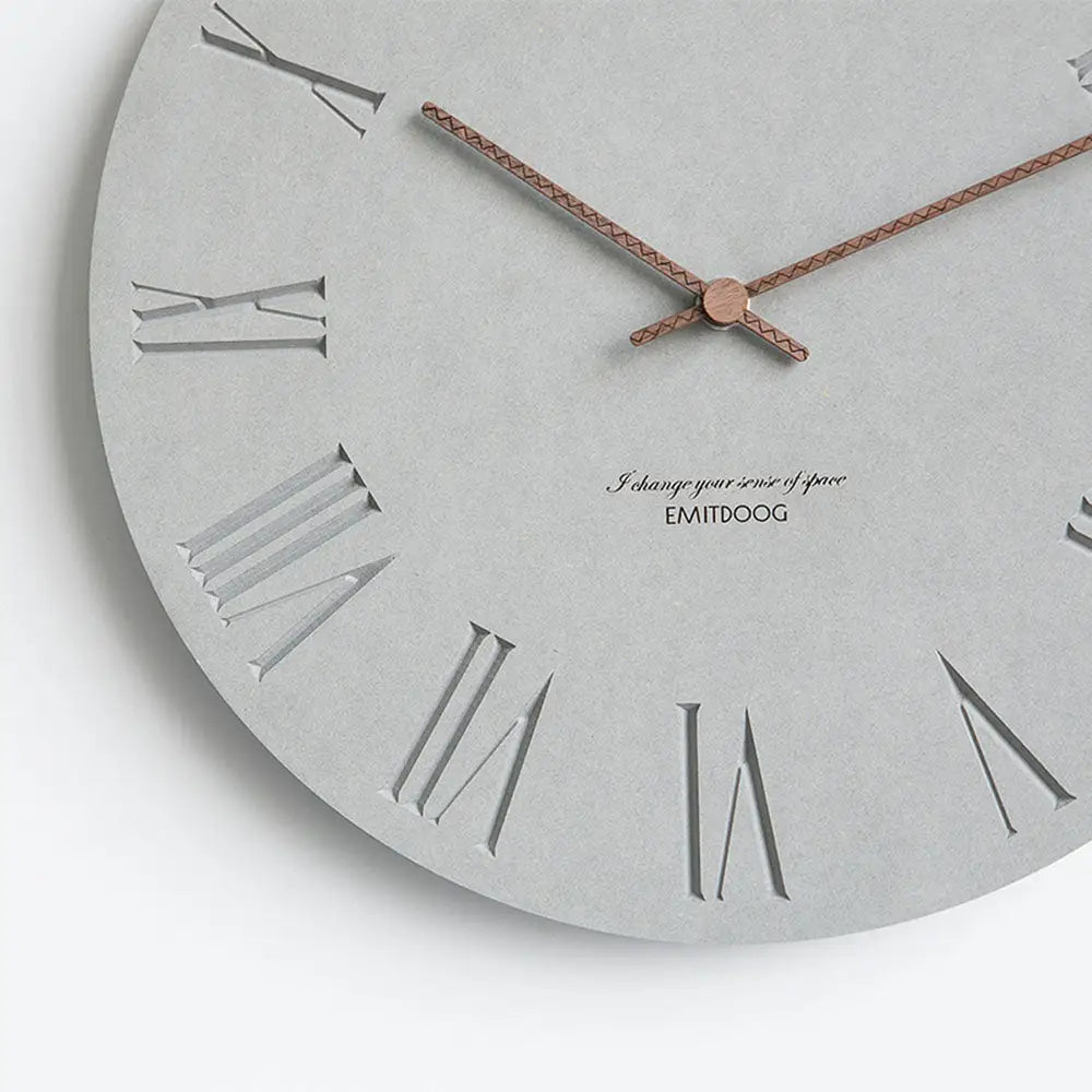 CEMENTA - Horloge murale effet béton