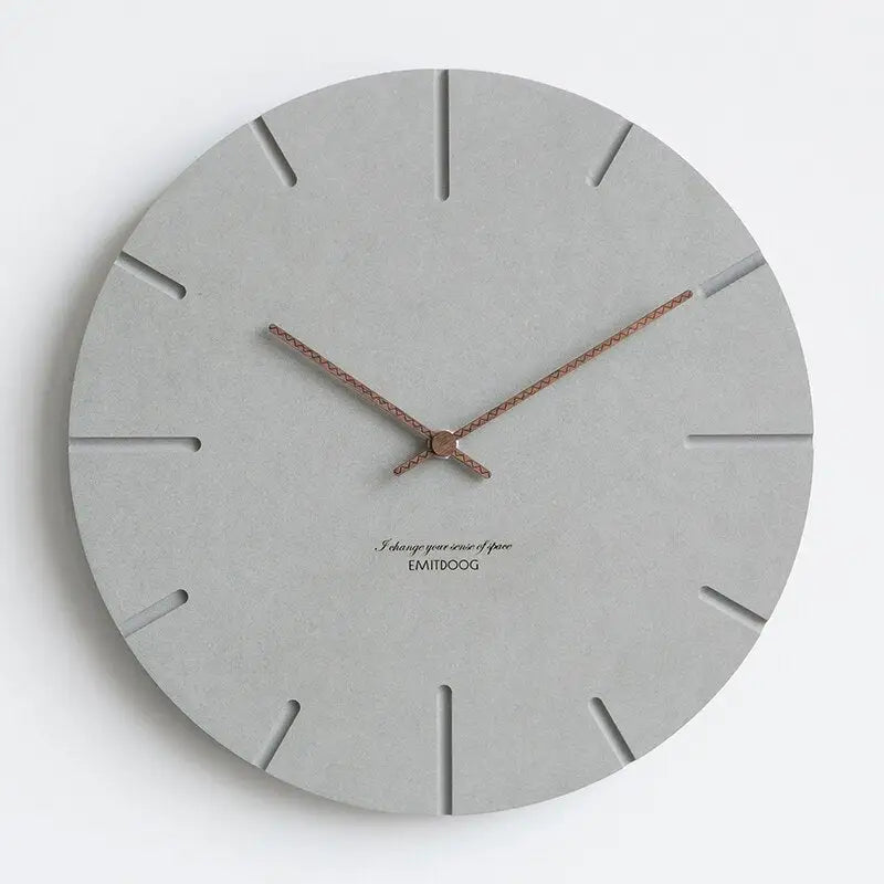CEMENTA - Horloge murale effet béton