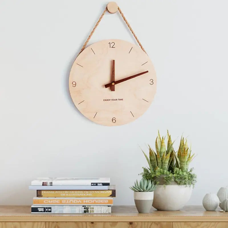 Horloge Murale en Bois de Bouleau