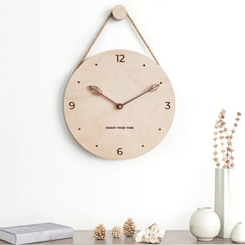 Horloge Murale en Bois de Bouleau