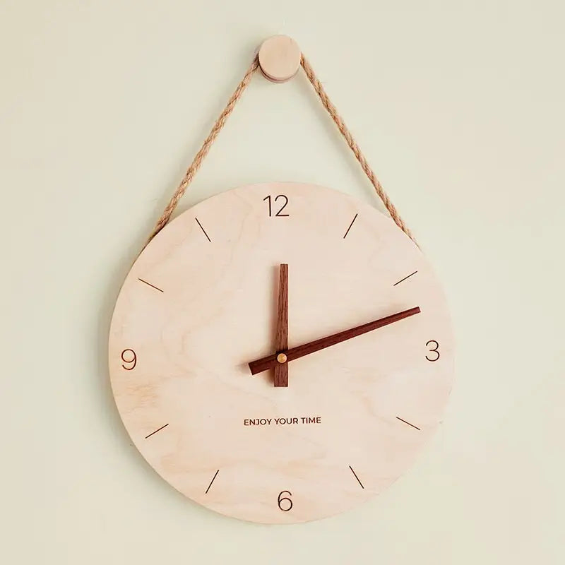 Horloge Murale en Bois de Bouleau