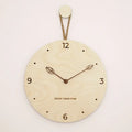 Horloge Murale en Bois de Bouleau