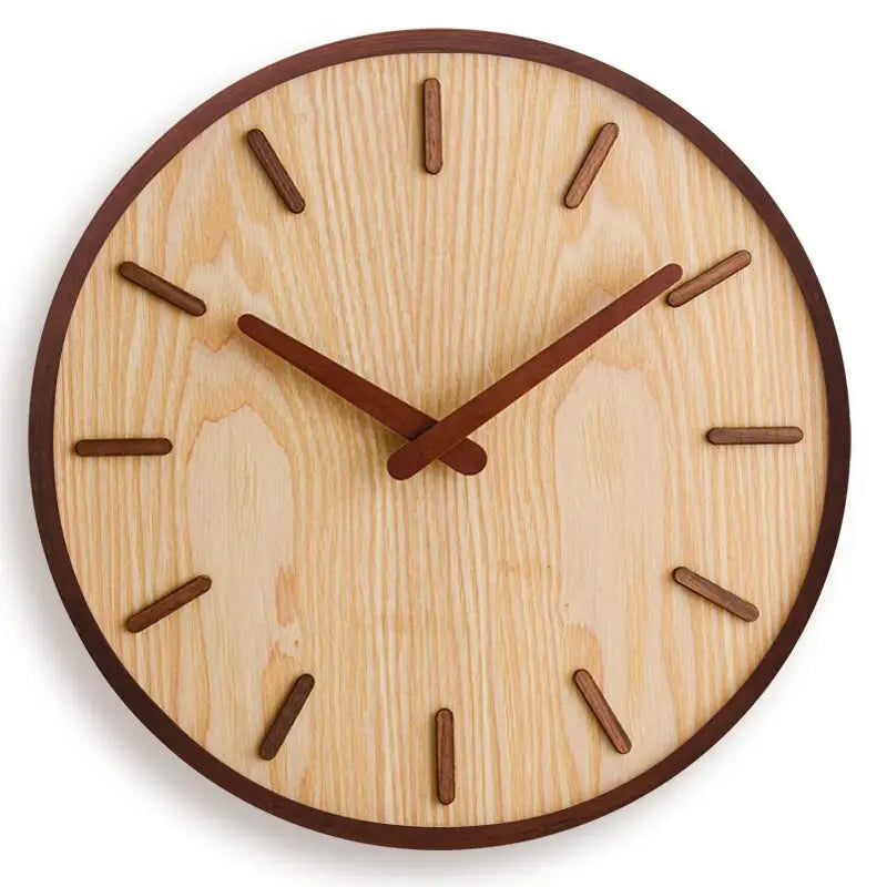 WALDEN - Horloge murale bois de noyer
