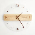 Horloge Murale en Bois et Acrylique