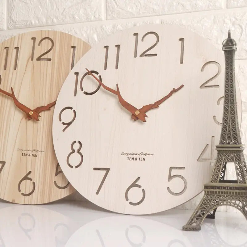 Horloge Murale en Bois de bambou