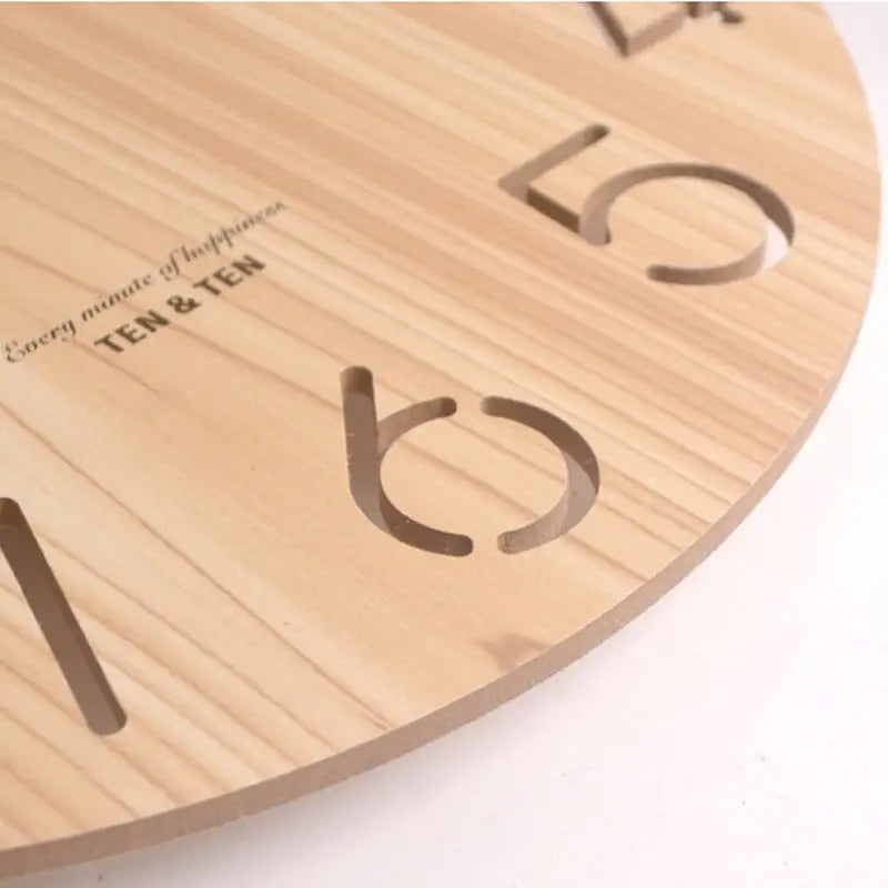 Horloge Murale en Bois de bambou