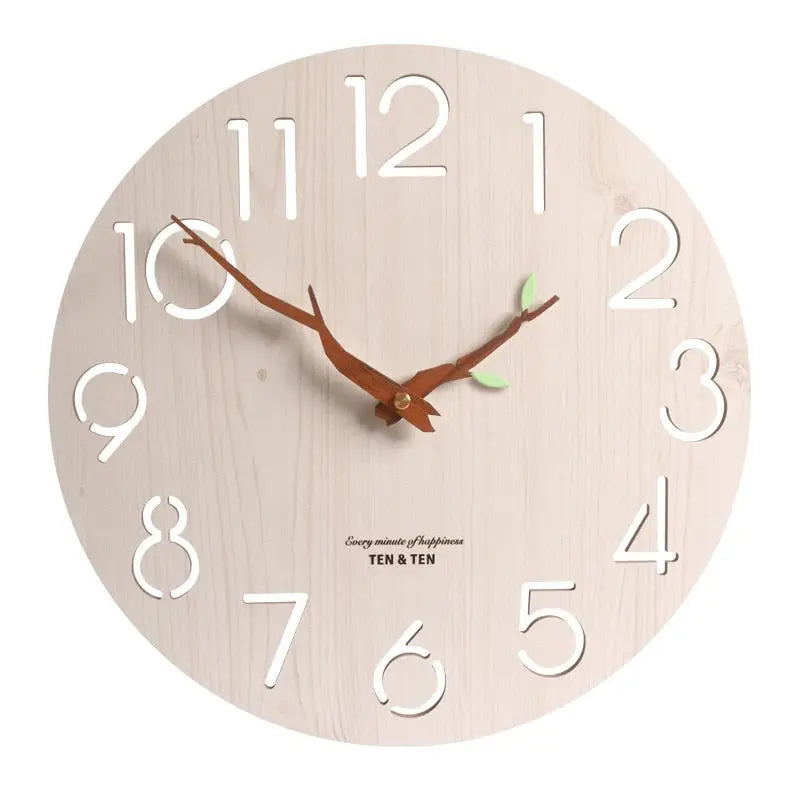 Horloge Murale en Bois de bambou
