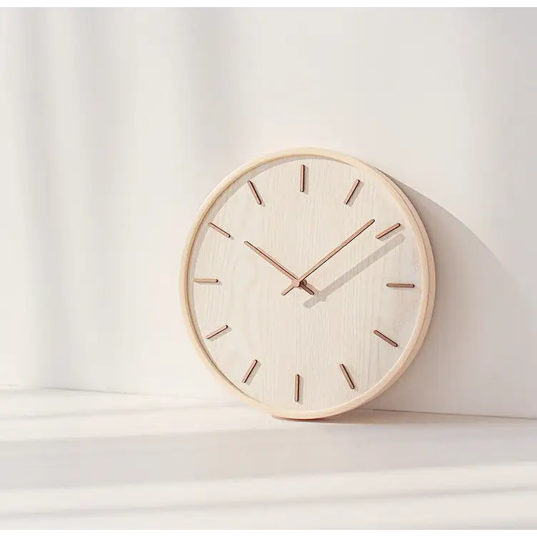 NATURA - Horloge murale bois naturel 30 cm