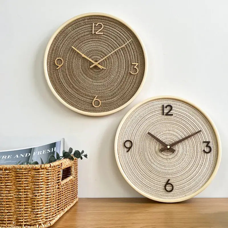 DUNA - Horloge murale sable dore