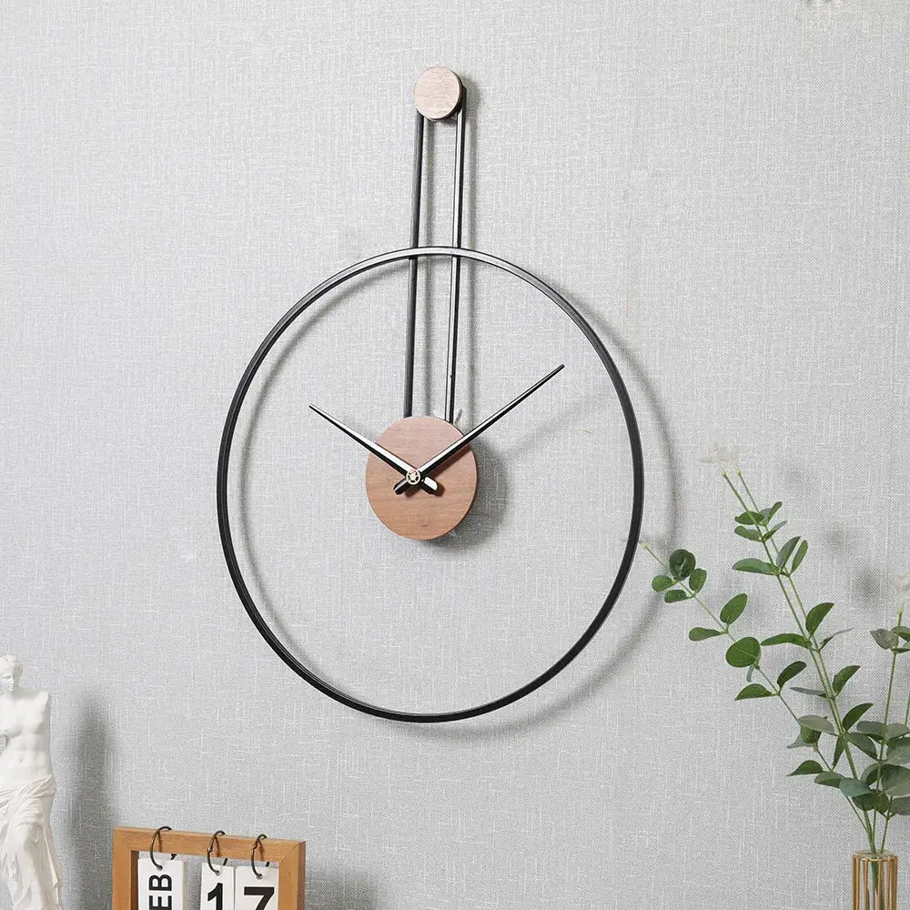 SUSPENS - Horloge murale cercle suspendu