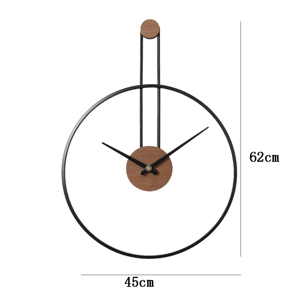 SUSPENS - Horloge murale cercle suspendu