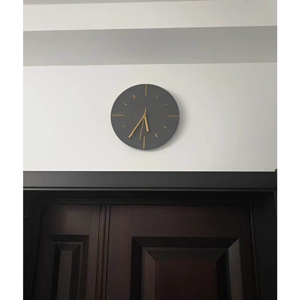 MINERAL - Horloge murale effet ciment