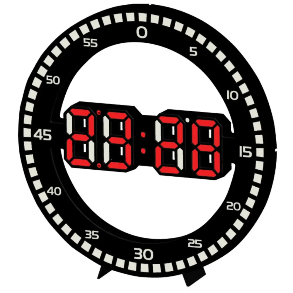 NOVA - Horloge murale LED 3D