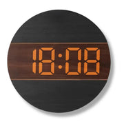 ECHO - Horloge murale LED bois
