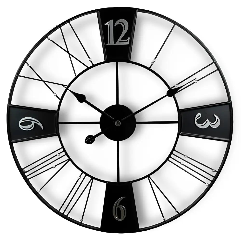 FACTORY - Grande horloge murale industrielle 60 cm