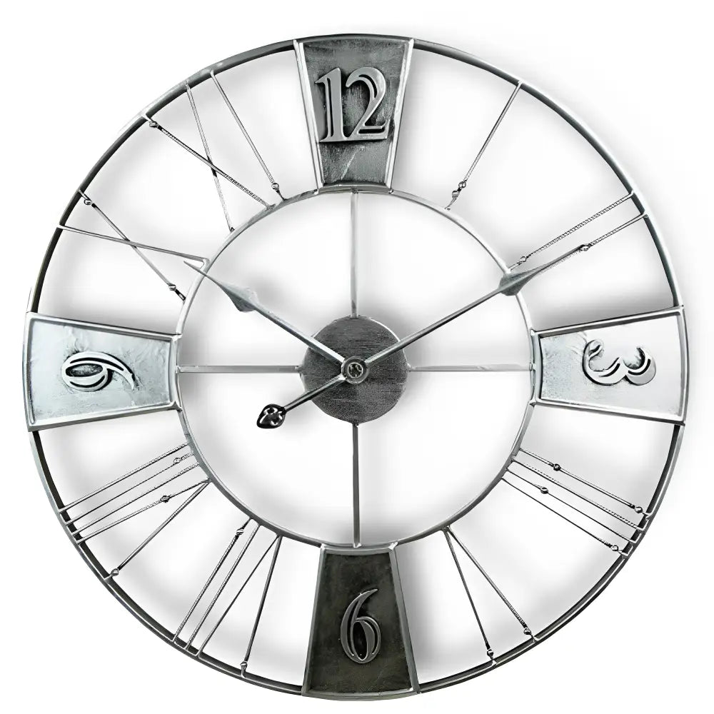 FACTORY - Grande horloge murale industrielle 60 cm