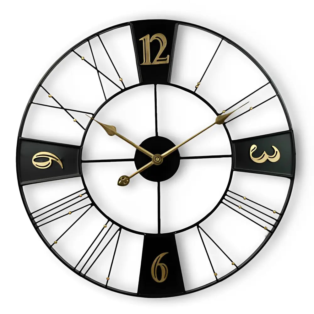 FACTORY - Grande horloge murale industrielle 60 cm