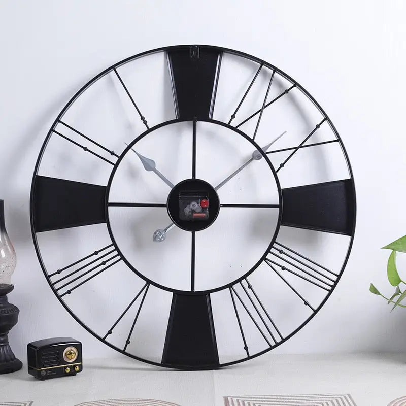 FACTORY - Grande horloge murale industrielle 60 cm