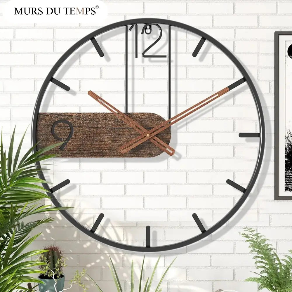 BORA - Horloge murale rustique moderne