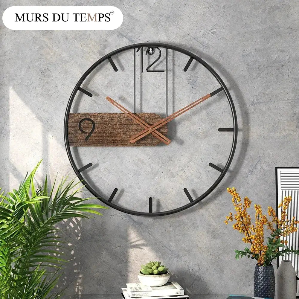 BORA - Horloge murale rustique moderne