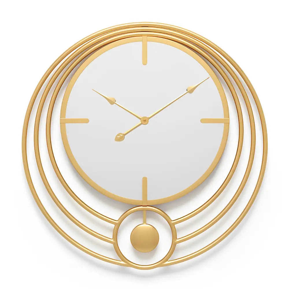 MIRO - Horloge murale miroir design