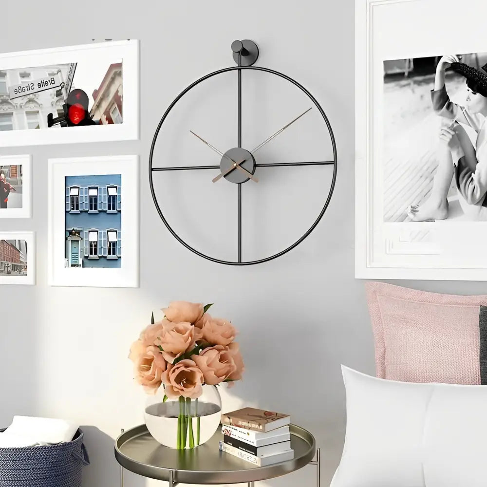 Horloge Design Cercle Croisé